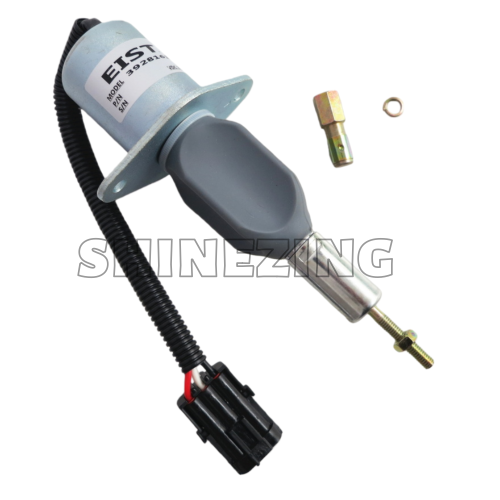 Construction Machinery Part Diesel 6CT Engine Fuel Shutoff Solenoid Valve 3928161 - 图片 5